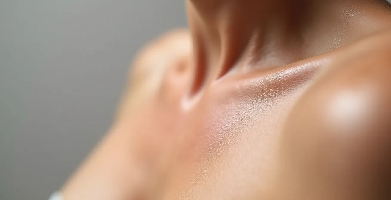 Close-up comparison showing a nickel's weight pressure on skin surface